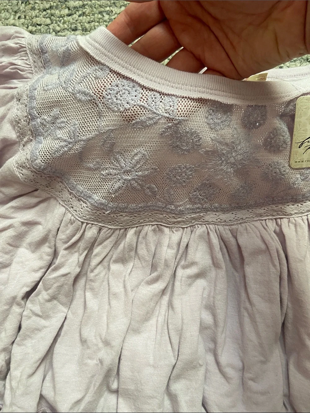 Free People Rose Party Tee NWT!
